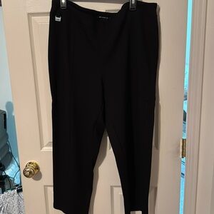 Dress Pants pull up elastic waist Rayon Nylon Spandex polyester